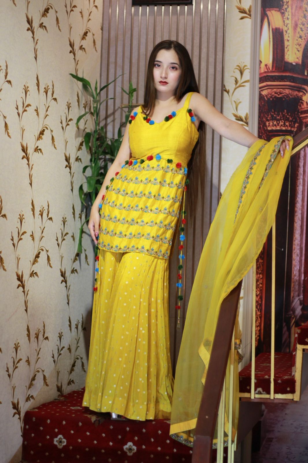 Short Shirt With Garara.