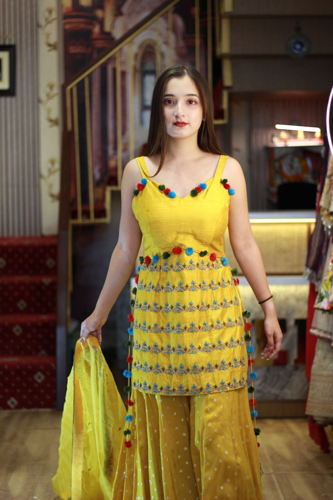 Short Shirt With Garara.