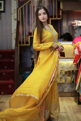 Yellow Sharara Set