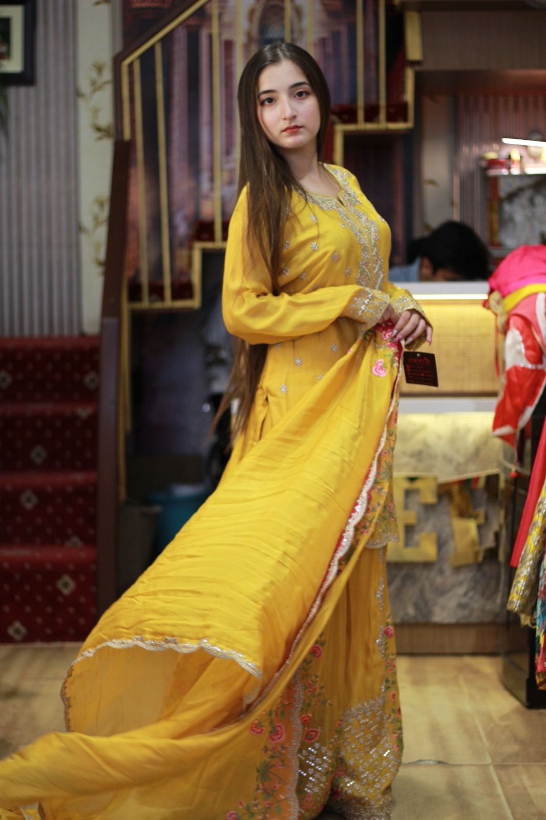 Yellow Sharara Set