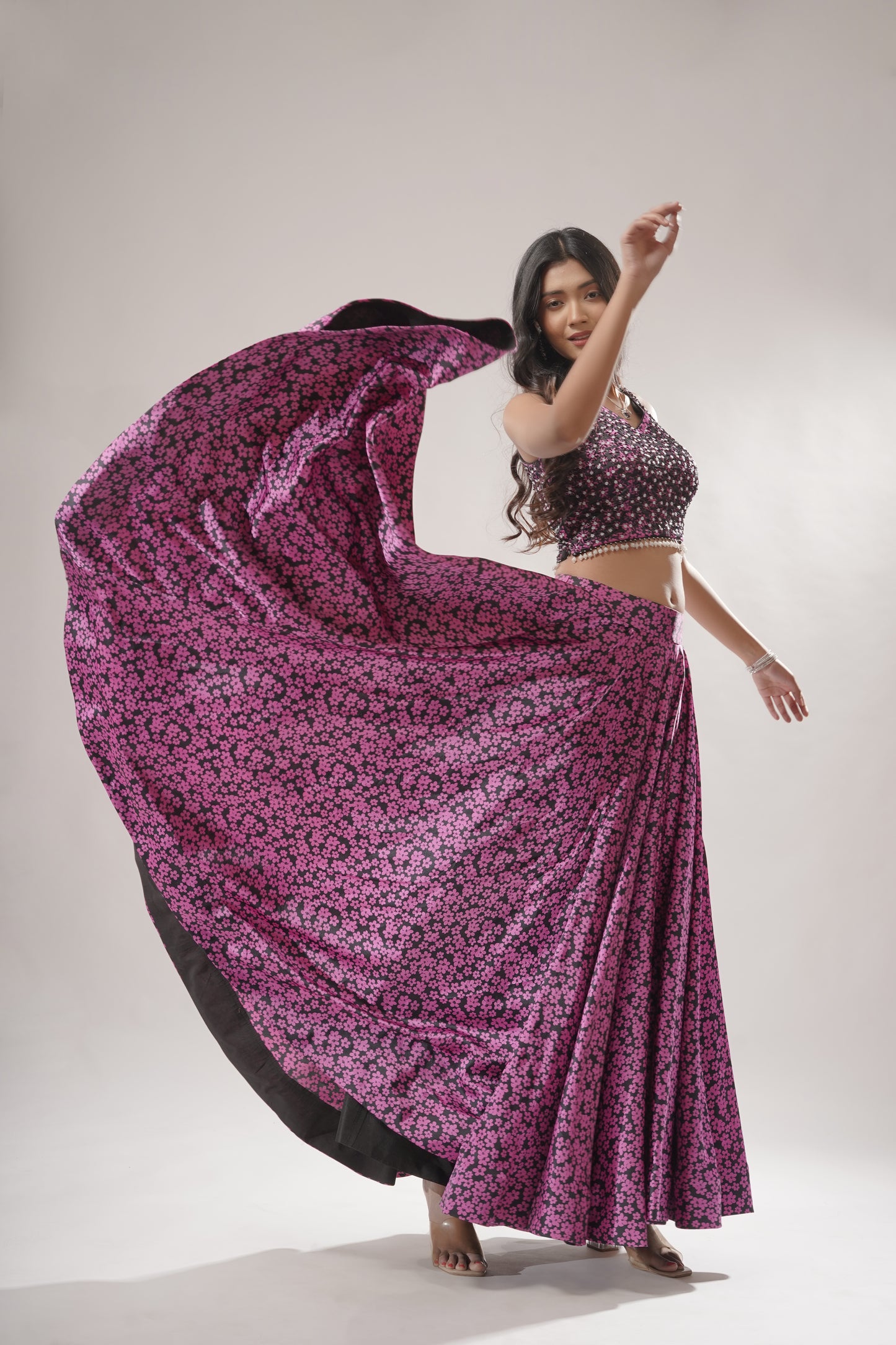 Embroidery Blouse and Lehenga