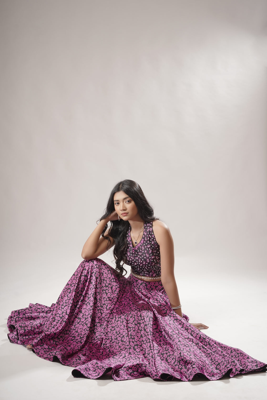 Embroidery Blouse and Lehenga