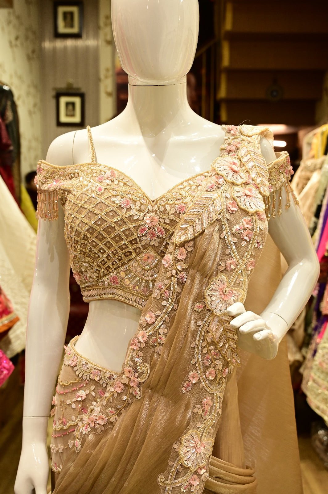 Beige Lehenga