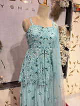 Cut Sleeve Sharara Suit